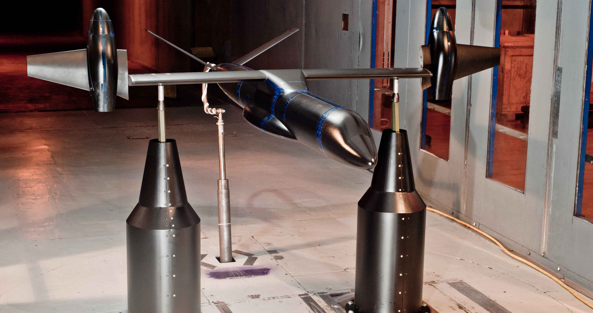 Click to learn more about Large Tiltrotor Scale-Model Test Large Civil Tilt Rotor (LCTR) 6.3-percent Scale-Model Test, 2012